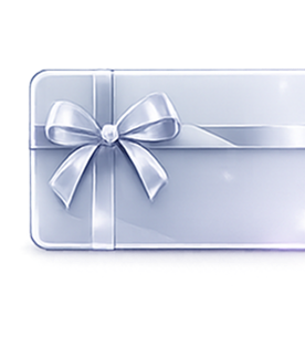 Amazon Gift Card with silver bow